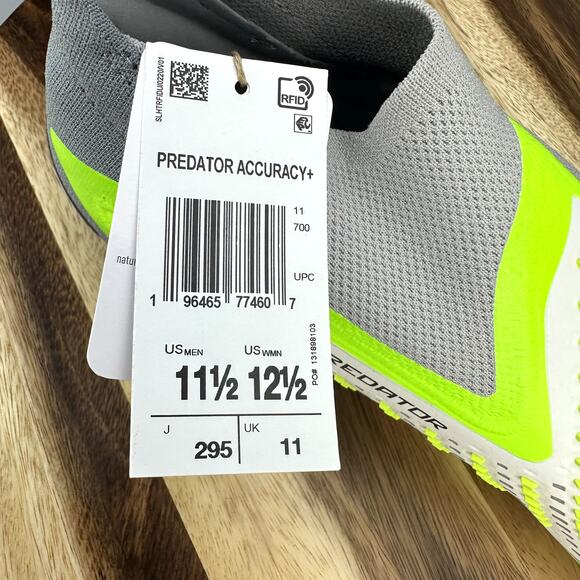 Adidas Predator Accuracy + FG Men's 11.5 Laceless Soccer Football Cleats GZ2604 - Picture 11 of 12